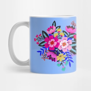 Colorful boho flower bouquet Mug